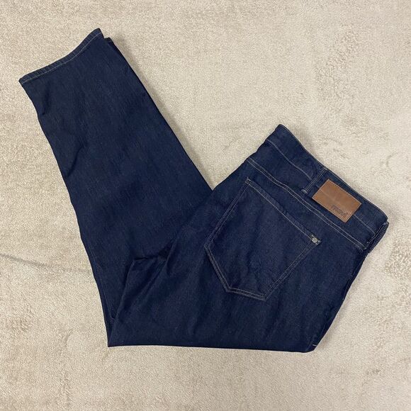 Mavi Mens Size 46x30 Zach Straight Leg Denim Jeans Dark Wash Stretch Big & Tall